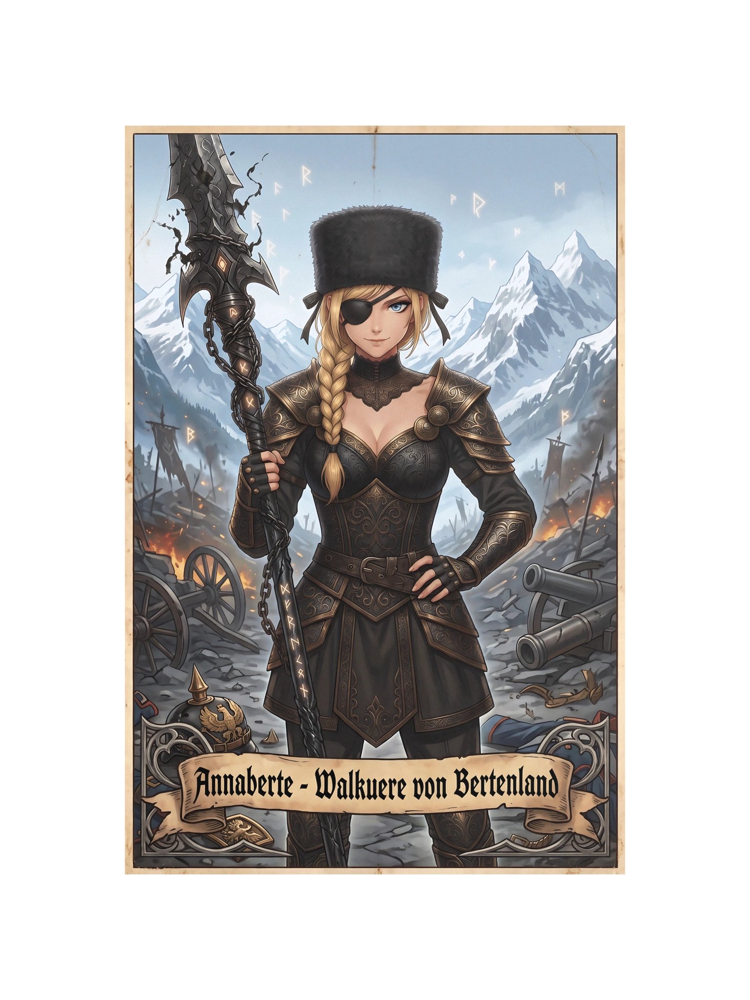 Lepus Ferox — Valkyrie of Bertenland — Enhanced Matte Paper Poster product image (10)