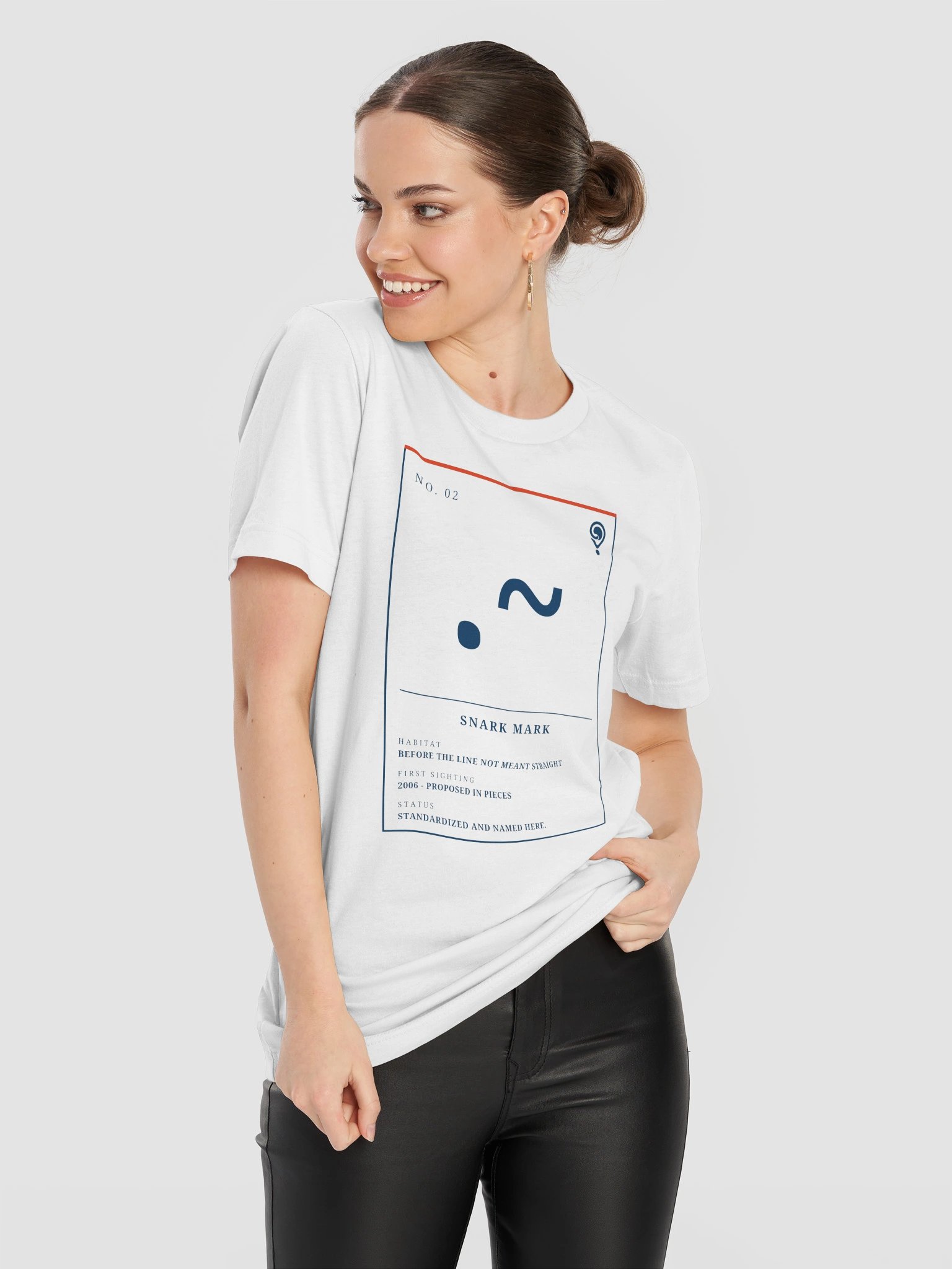 No. 02 Snark Mark Tee (White) | Field Guide Specimen Series product image (11)