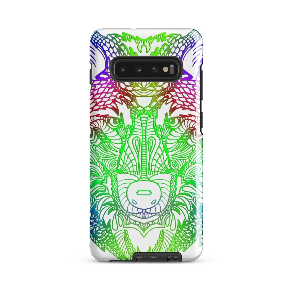 Wolf Head Green Mandala Phone Case product image (4)