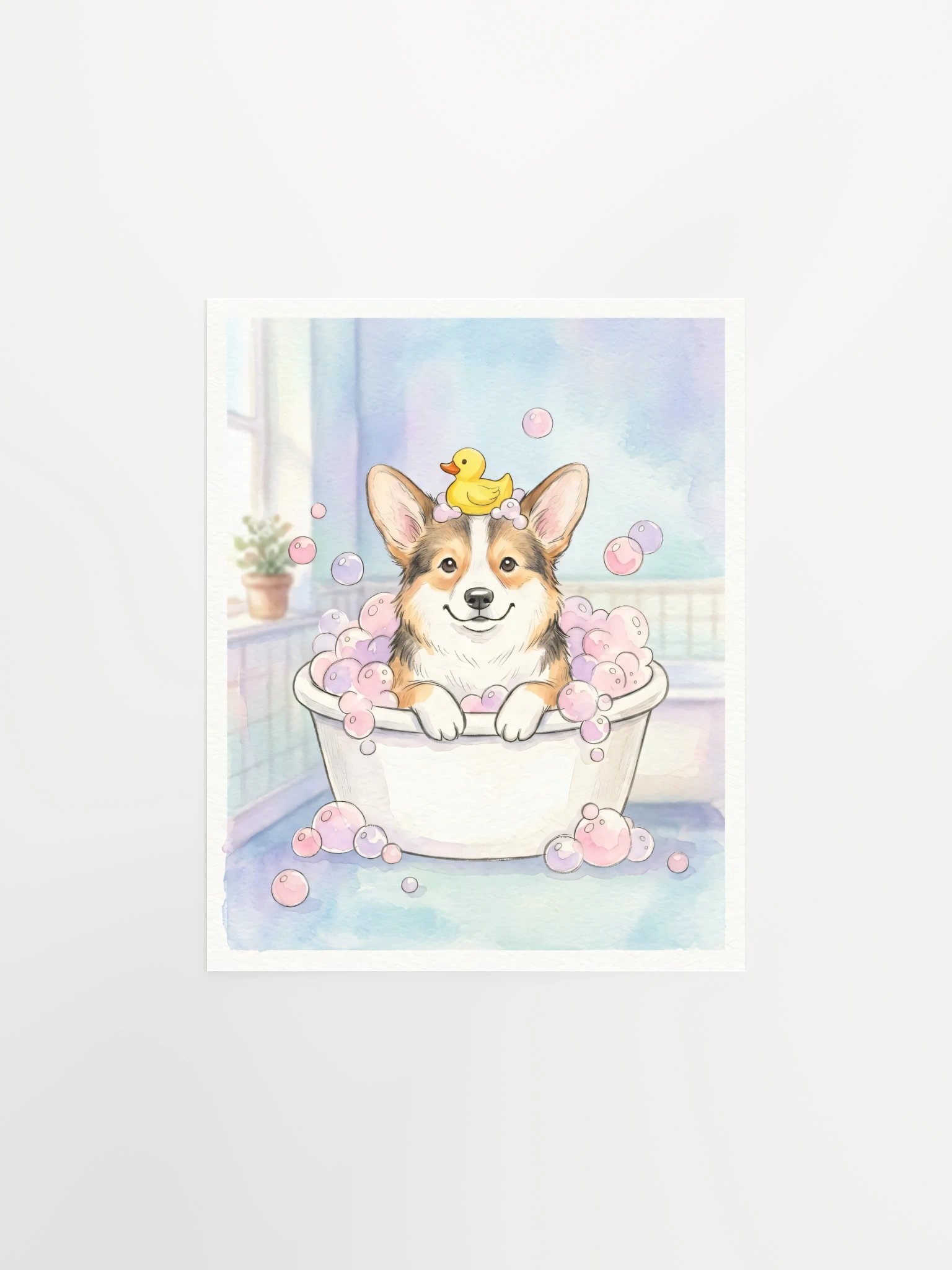 Bubble Bath Corgi Poster product image (25)