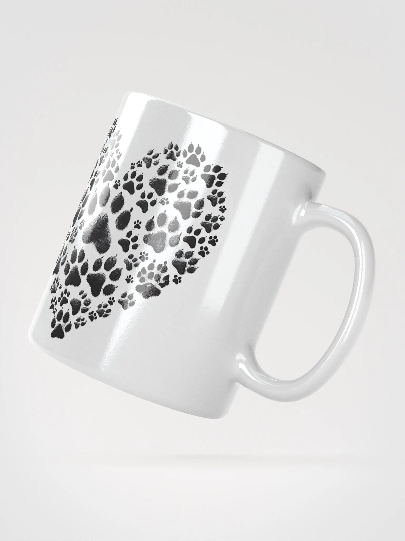 Paws of Love White Glossy Mug product image (3)