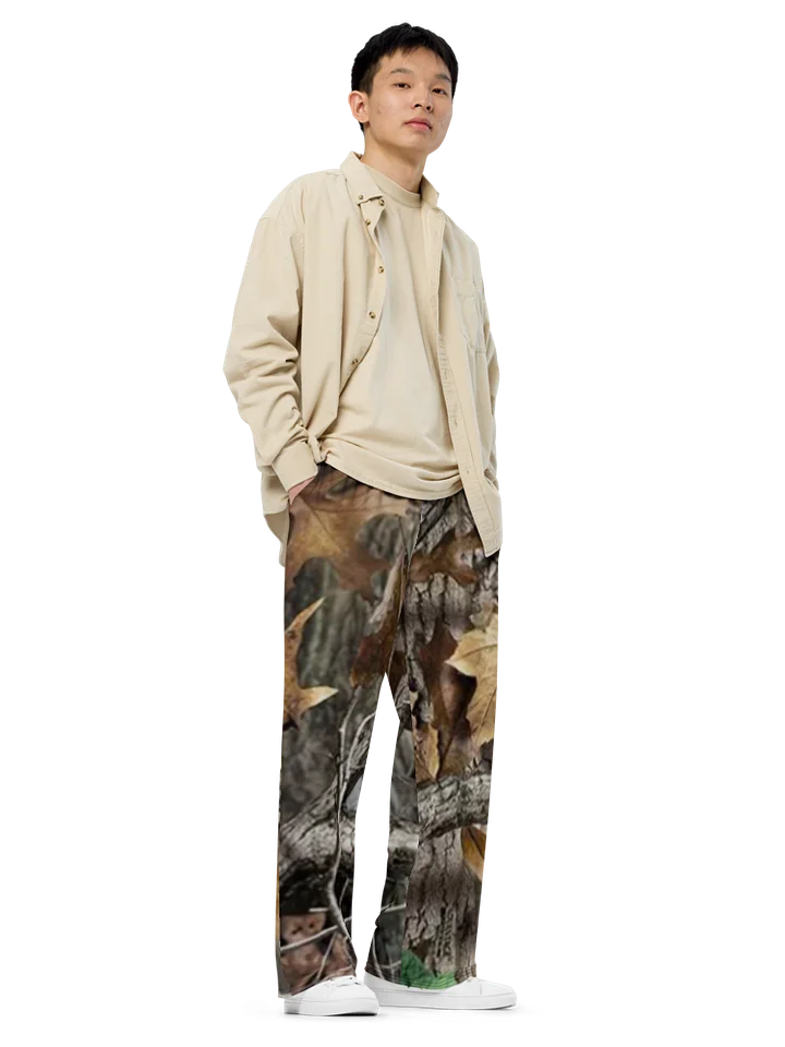 All-over print unisex wide-leg pants Camo product image (1)