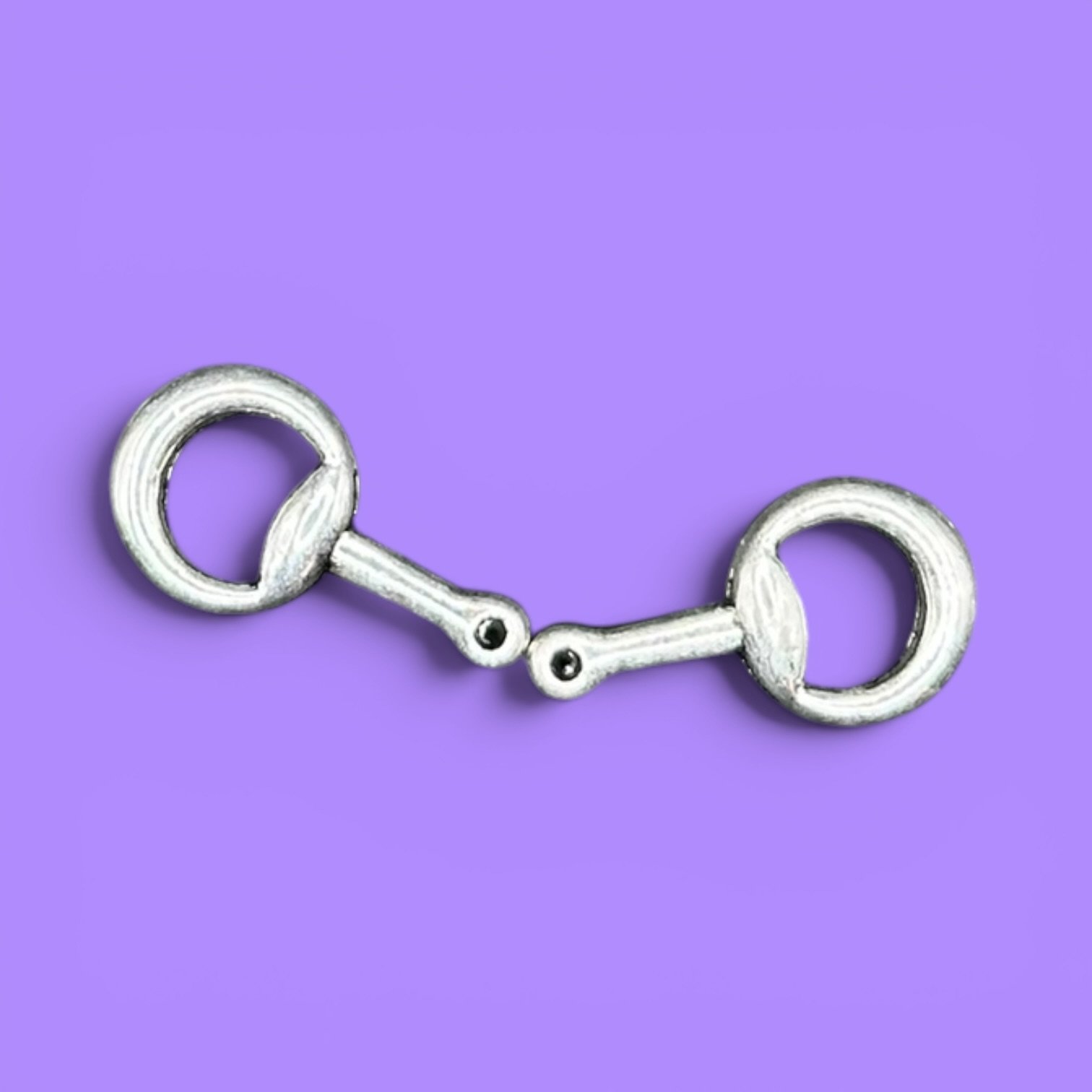Snaffle Bit Single Side Silver Whinny Winners Braid and Bridle Charms for Horses | Little Shop of Ponies product image (1)