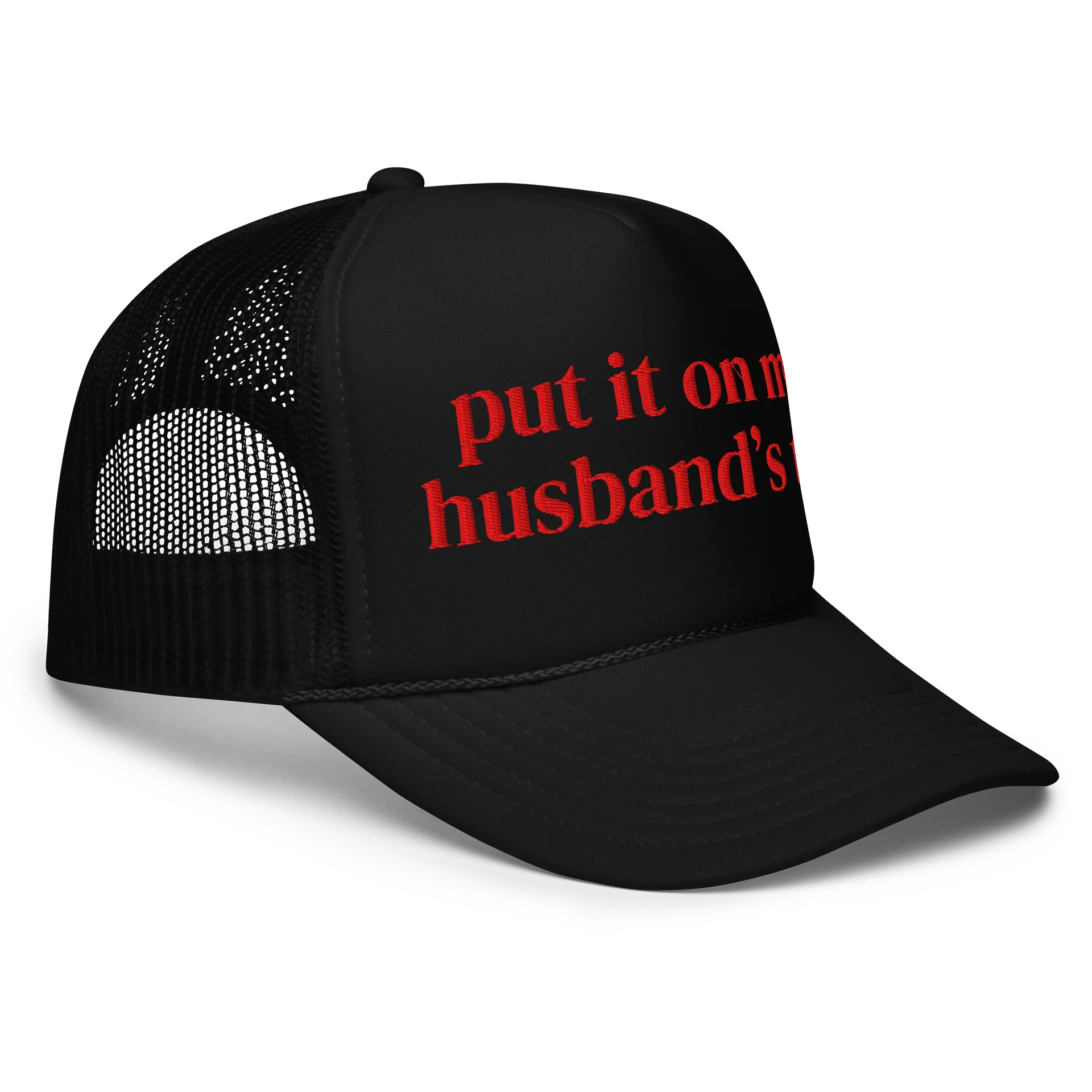 Put it on my husband's tab Trucker Hat product image (9)
