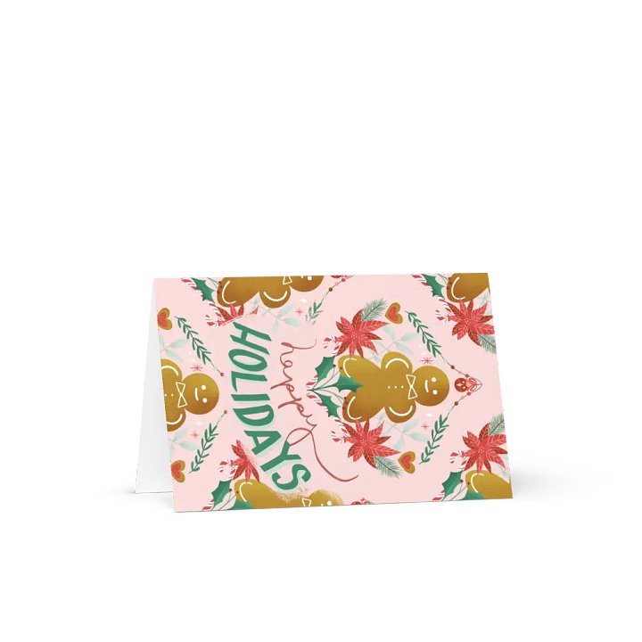 Gingerbread Man Greeting Card »Happy Holidays« product image (4)
