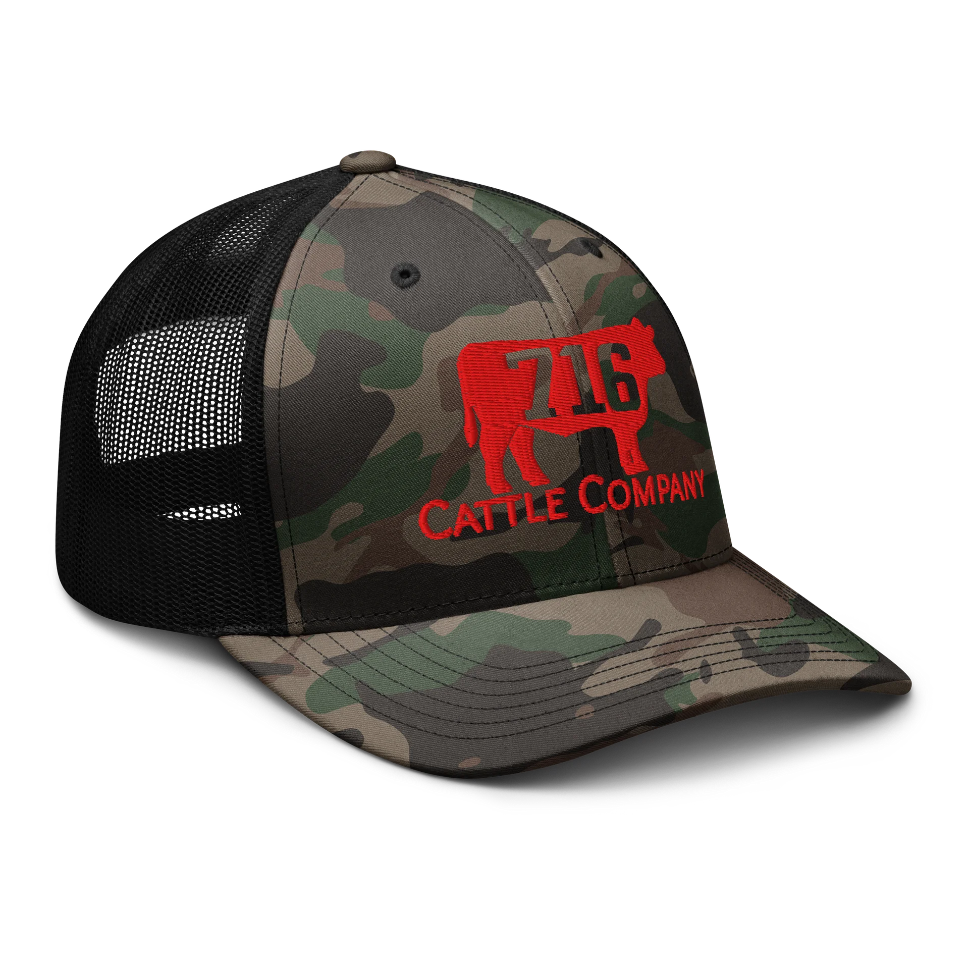 716 CATTLE COMPANY Camo Trucker Hat product image (6)