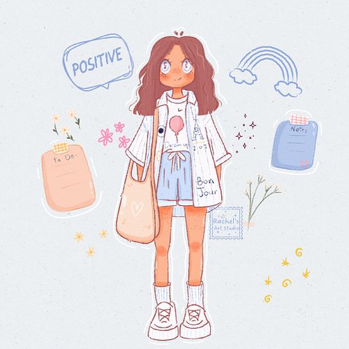 Sharing this cute little drawing with a gentle reminder for all of us 🫶🏼🍃 Life can feel heavy with work, routines, and all th...