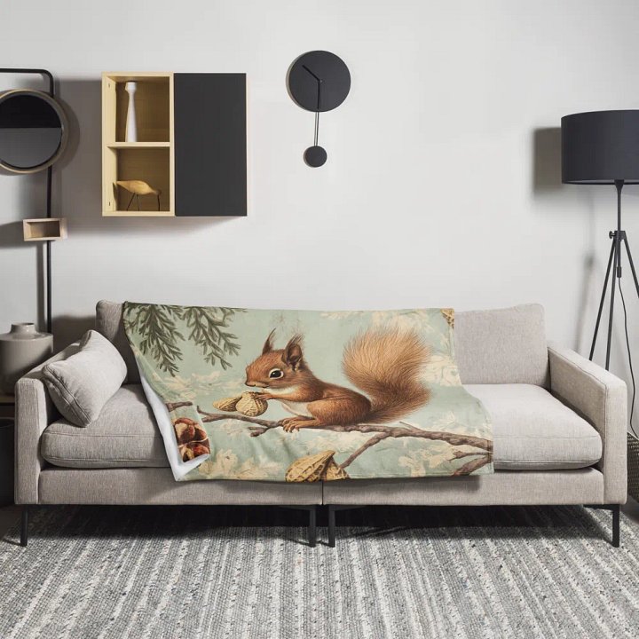 Squirrel's Delight Throw Blanket product image (2)