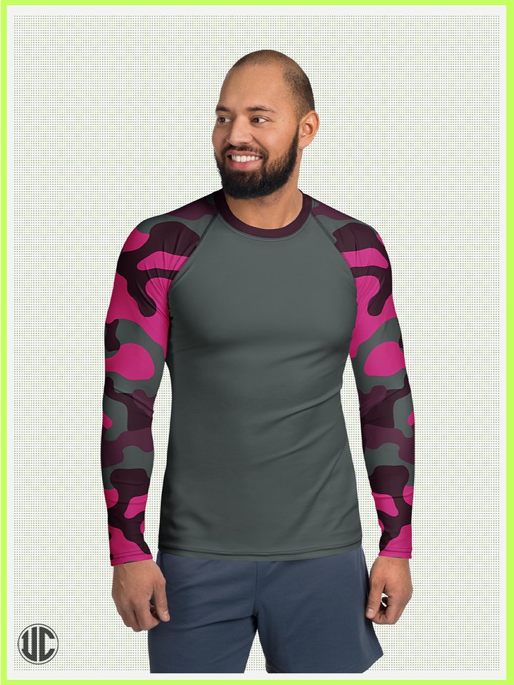 Savage Woodland Camo – Men’s Rash Guard product image (1)