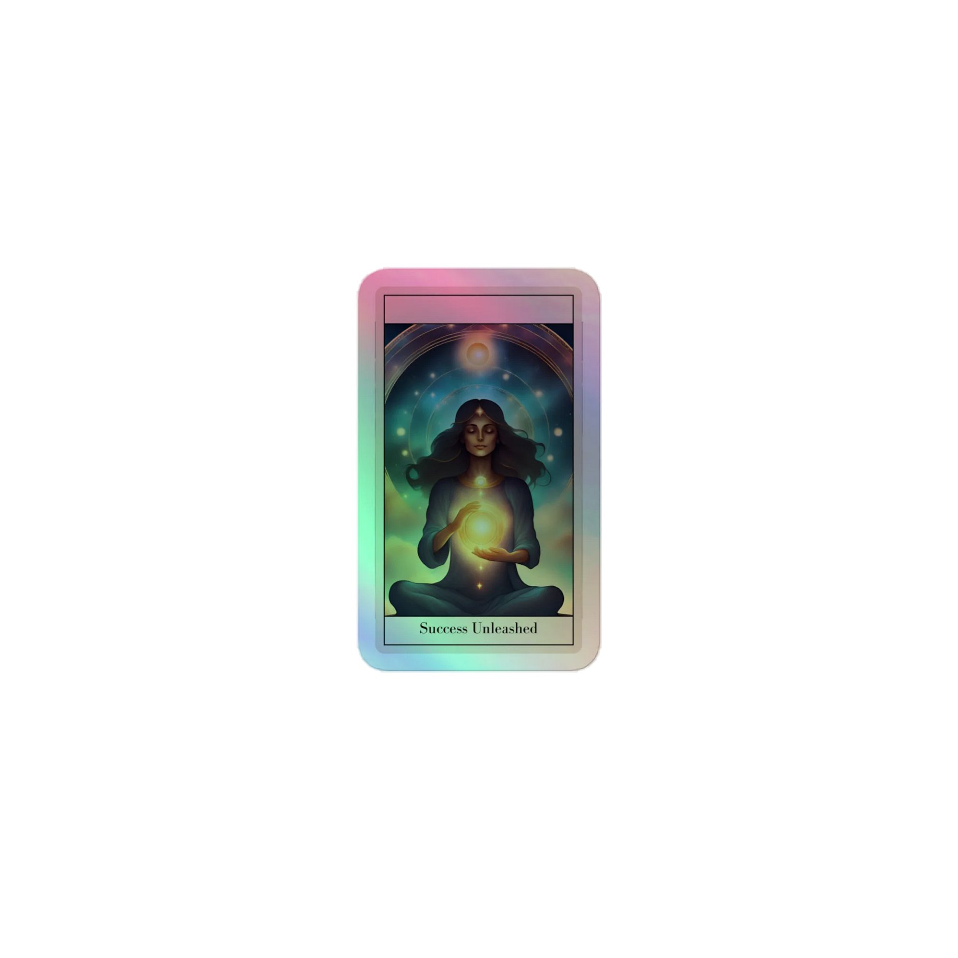 Success Unleashed Holographic Tarot Sticker product image (1)