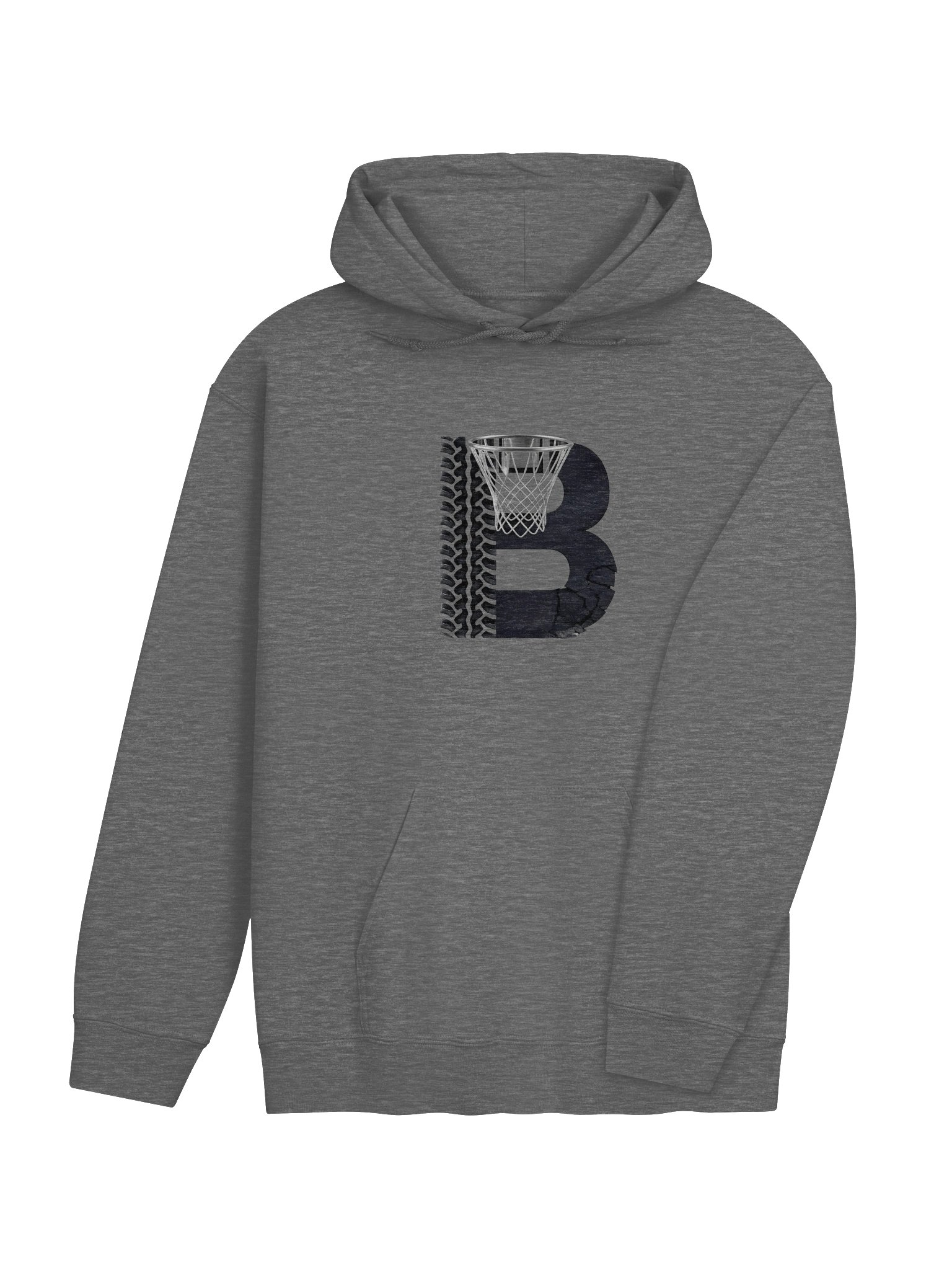 Blacktop Brand Basketball B Hoop Hoodie product image (4)
