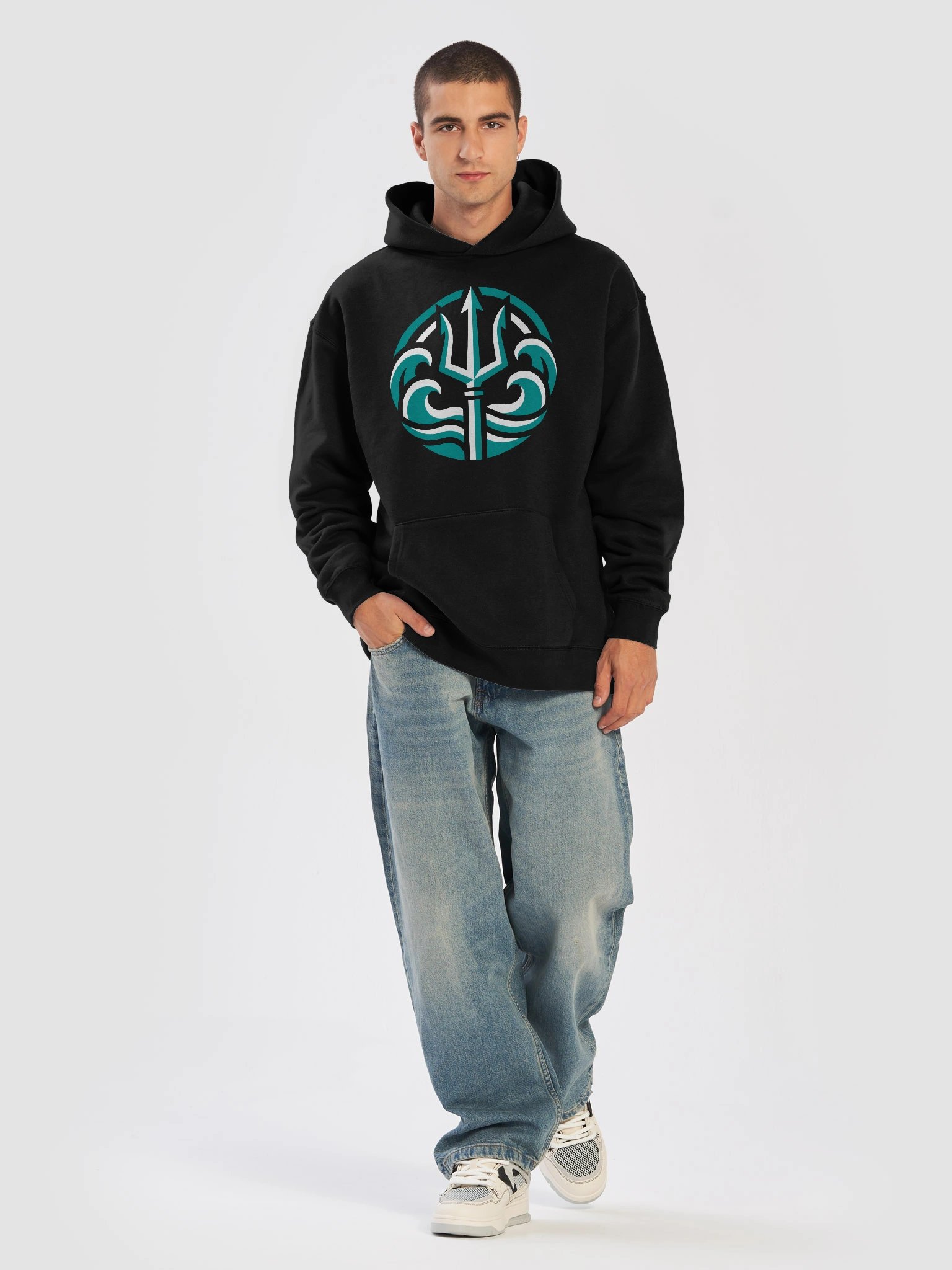 Poseidon’s Crest Oversized Hoodie product image (7)