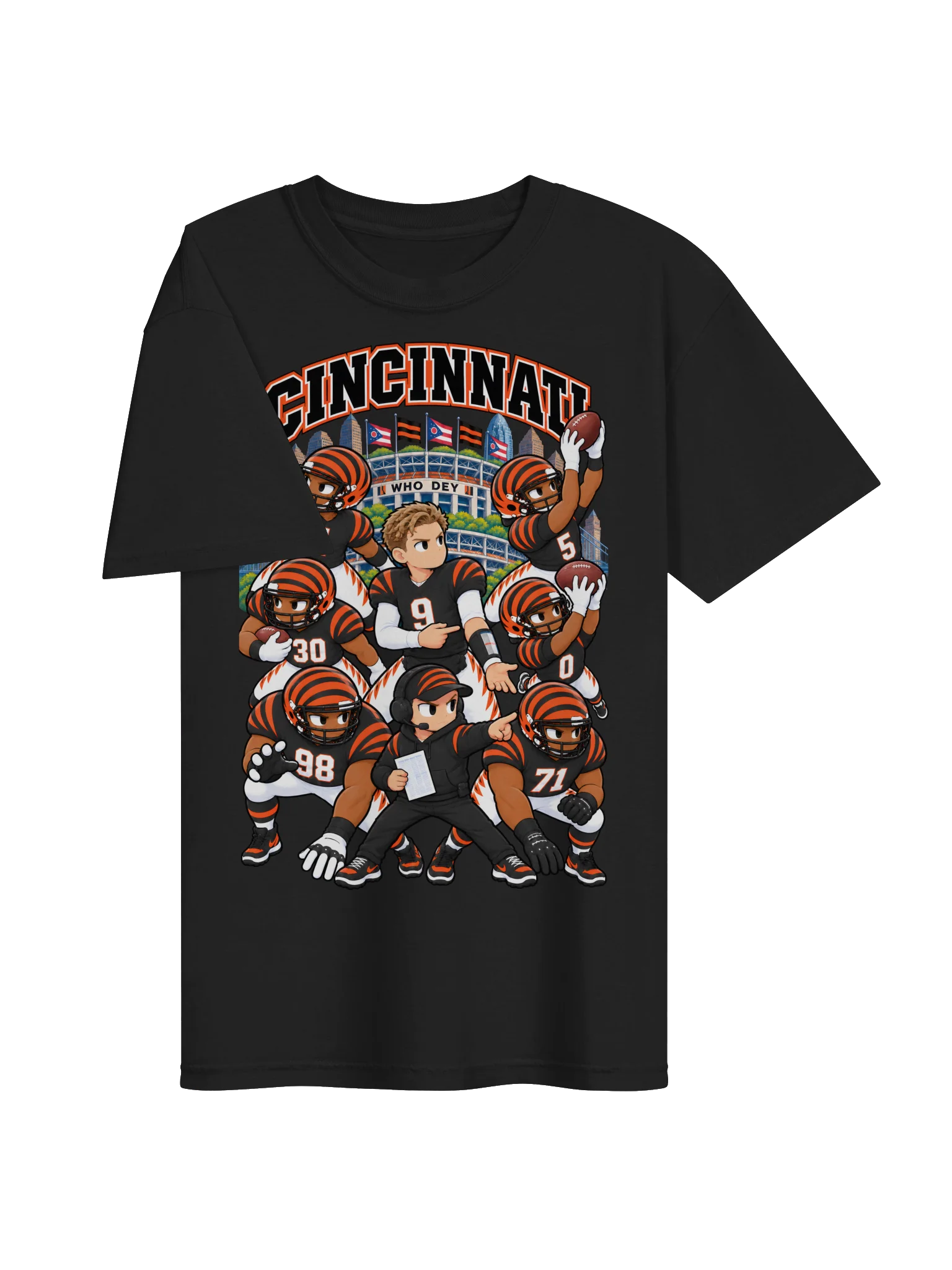 Cincinnati Football Animated Player T-Shirt product image (7)