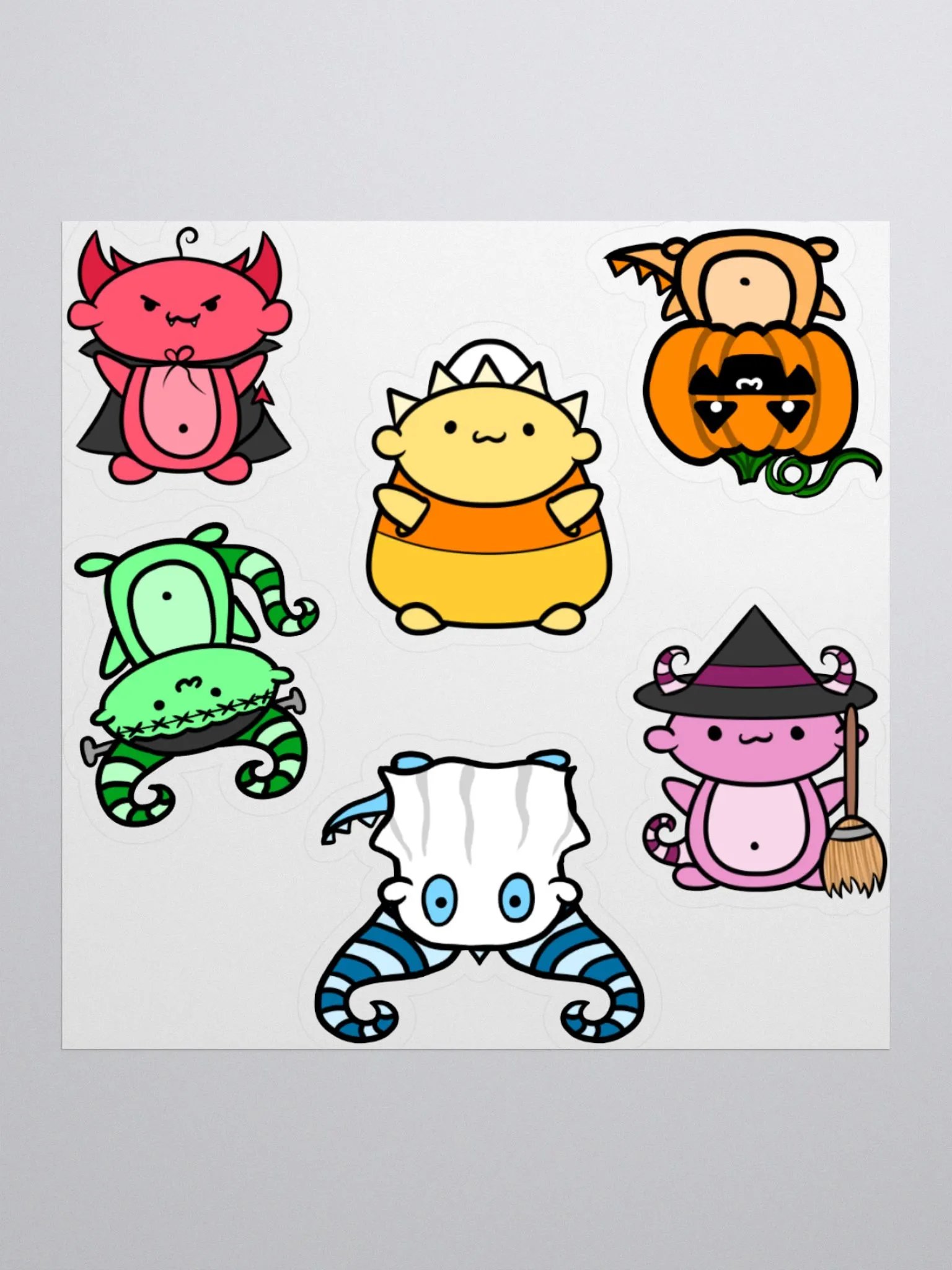 Halloween Monster Sticker Sheet product image (1)