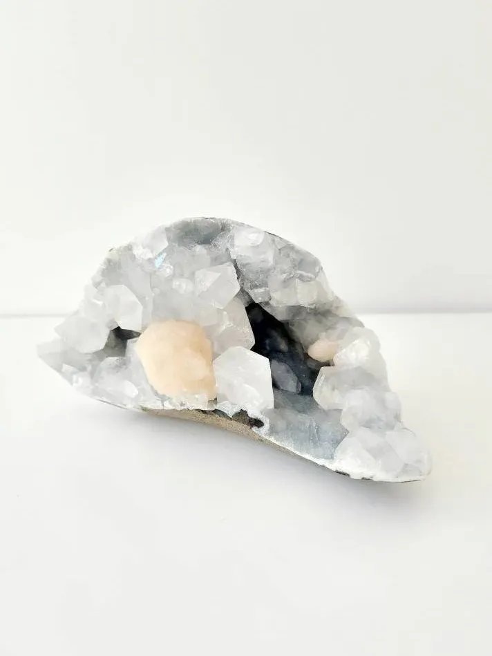 Blue chalcedony, apophyllite & stilbite crystal product image (2)