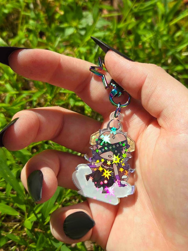 2" Holographic Chibi Nora Keychain product image (1)