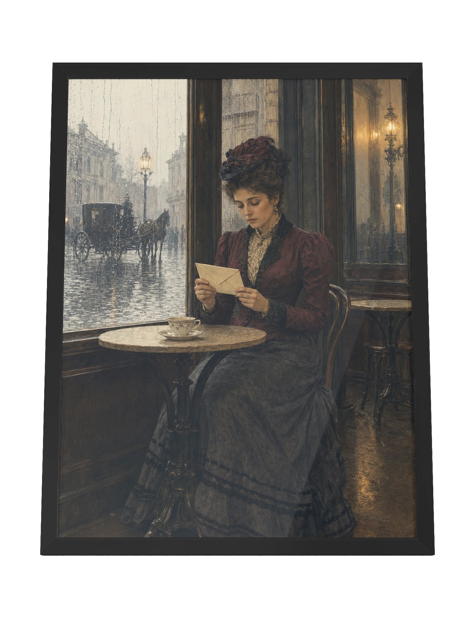 La Lettera al Caffè — Framed Matte Art Print product image (8)