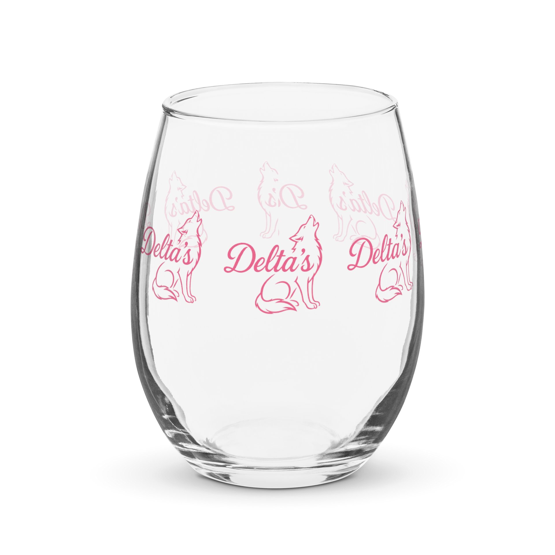 Pixel Pink Celebration Stemless Wine Glass product image (1)