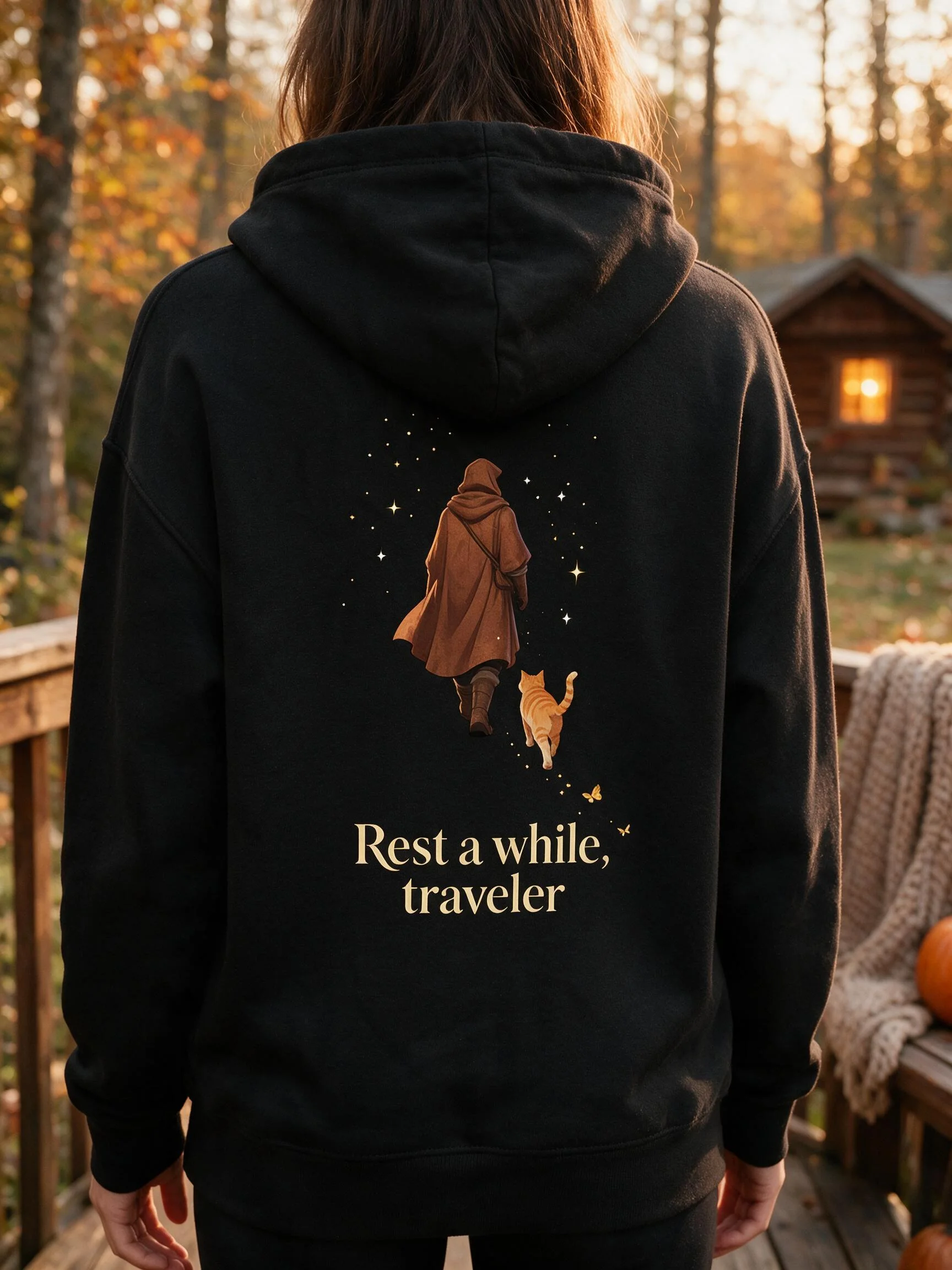 Rest a While, Traveler — Bard & Ember Hoodie product image (1)