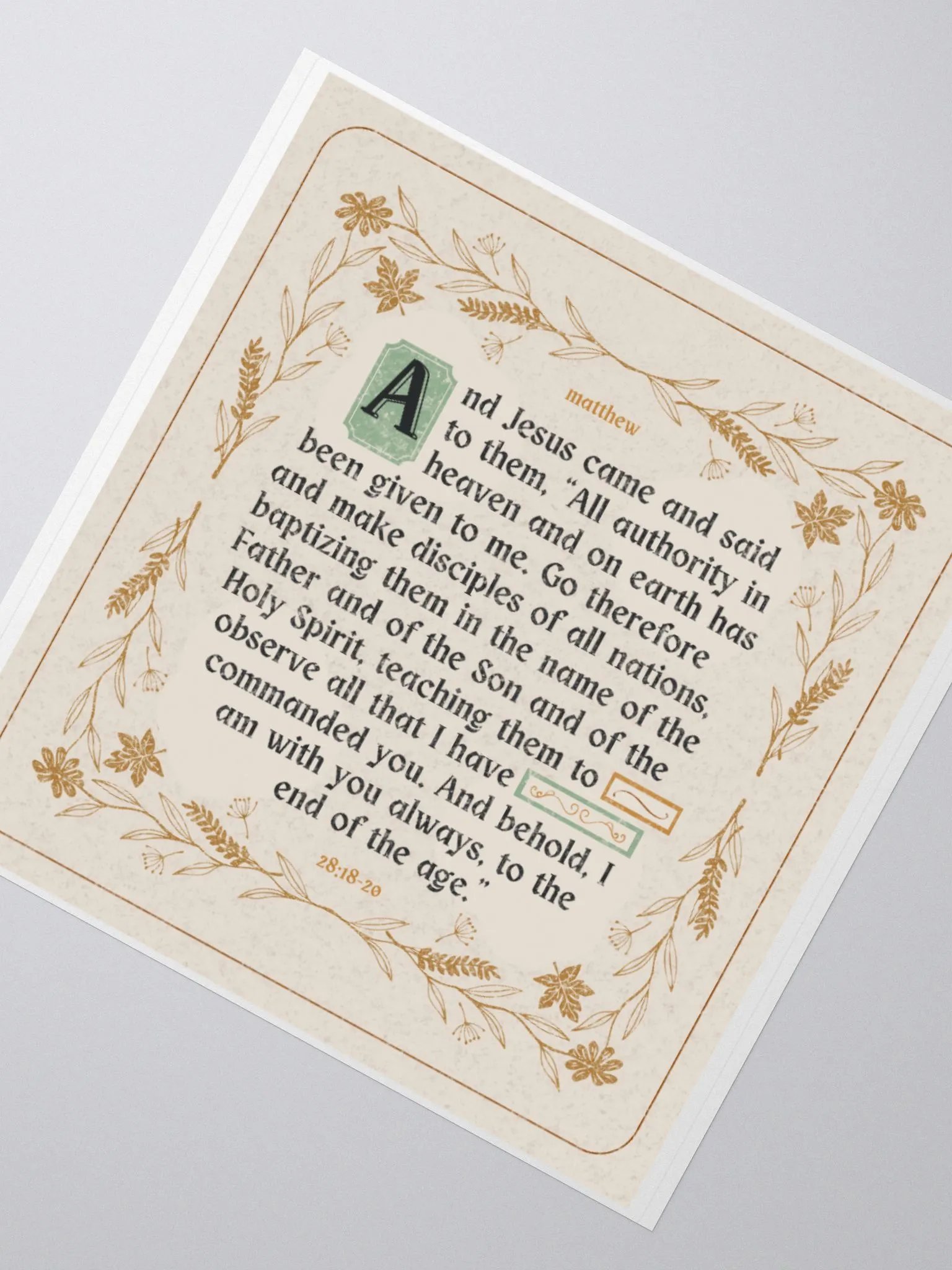 Matthew 28 Sticker product image (2)