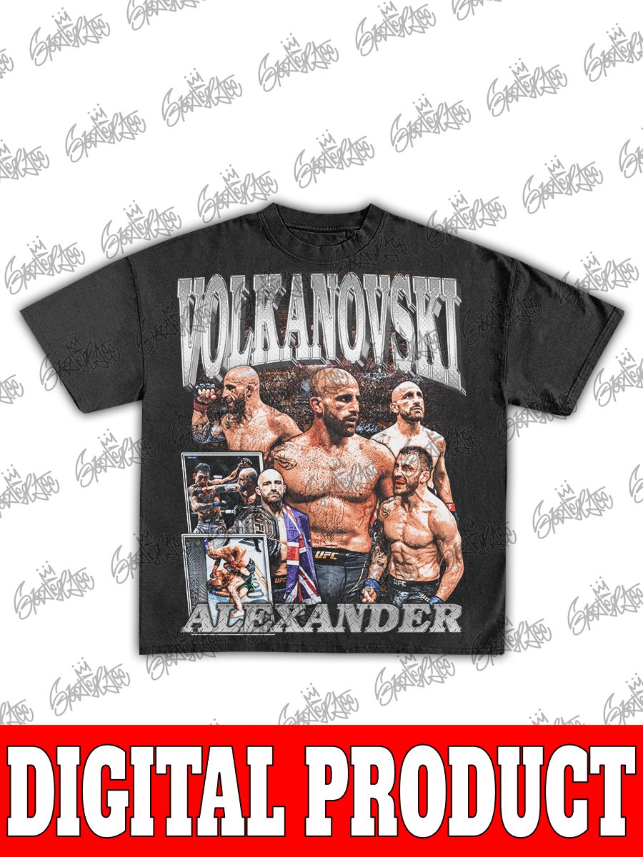 Alexander "The Great" Volkanovski UFC Featherweight Champion Vintage MMA Bootleg Graphic product image (1)