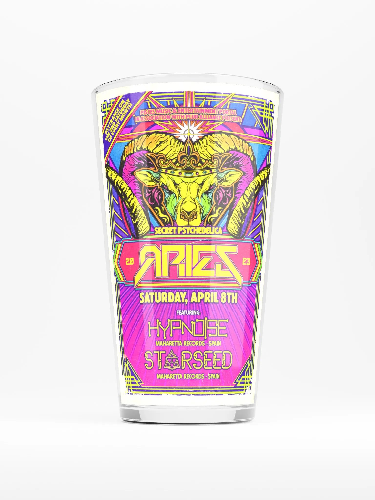 Aries 2023 Shaker Pint Glass product image (1)