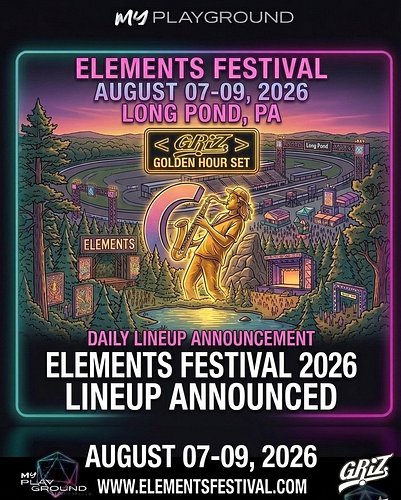 The roadmap to the Poconos has officially arrived! 🌲✨ Elements Music & Arts Festival has just released the day-by-day lineups...