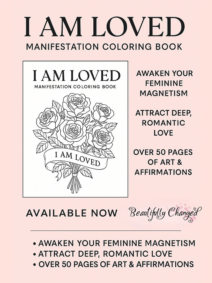 I Am Loved — A Manifestation Coloring Book for Attracting Deep, Romantic Love product image (1)