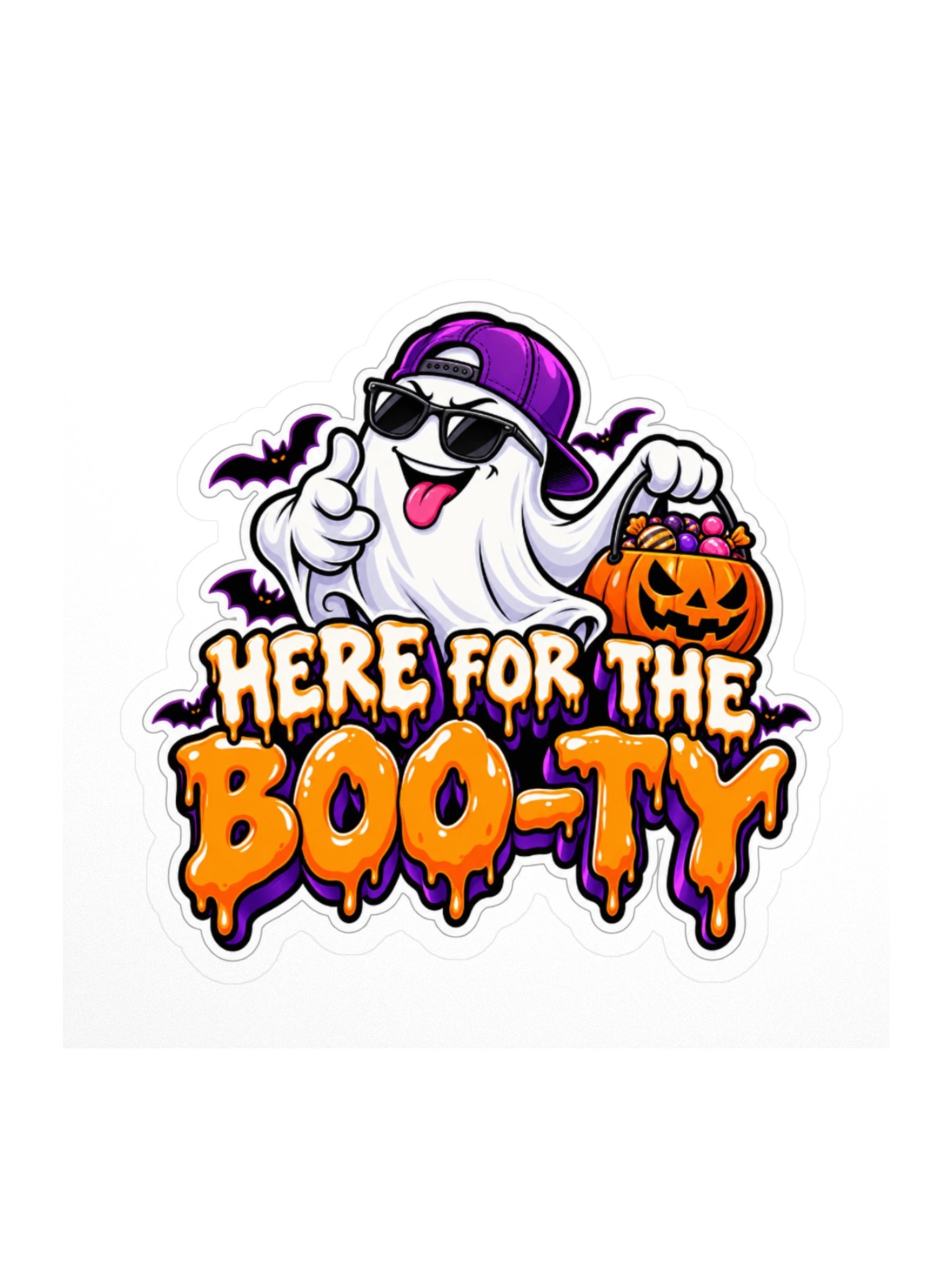 Here for the Boo-ty Sticker product image (4)