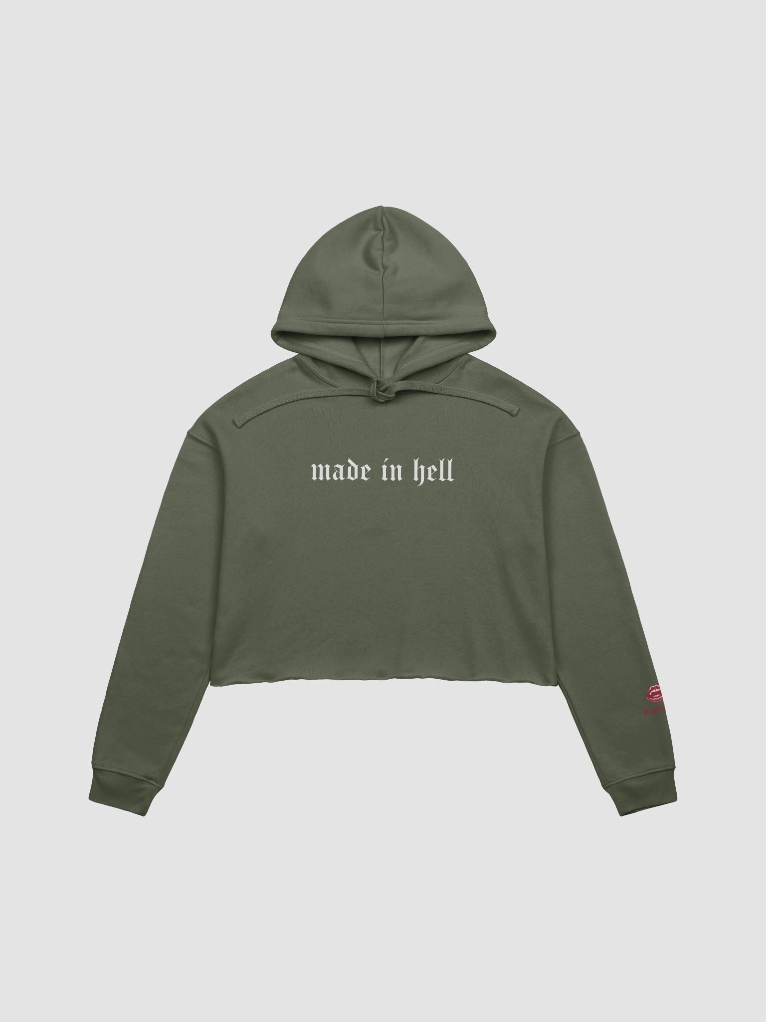 made in hell Cropped Hoodie product image (1)