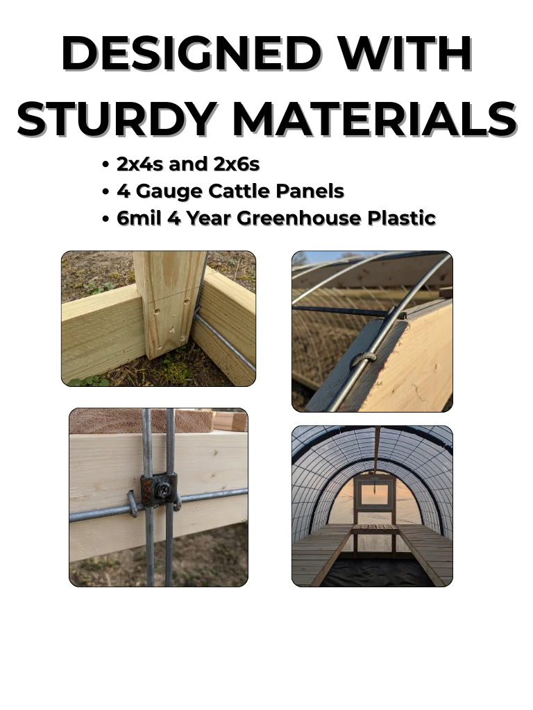 Cattle Panel Hoop House Greenhouse: DIY Build Plans & Construction Guide product image (9)
