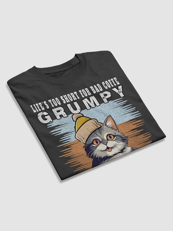 Life's too short for bad coffee Cat Lover T-Shirt product image (2)