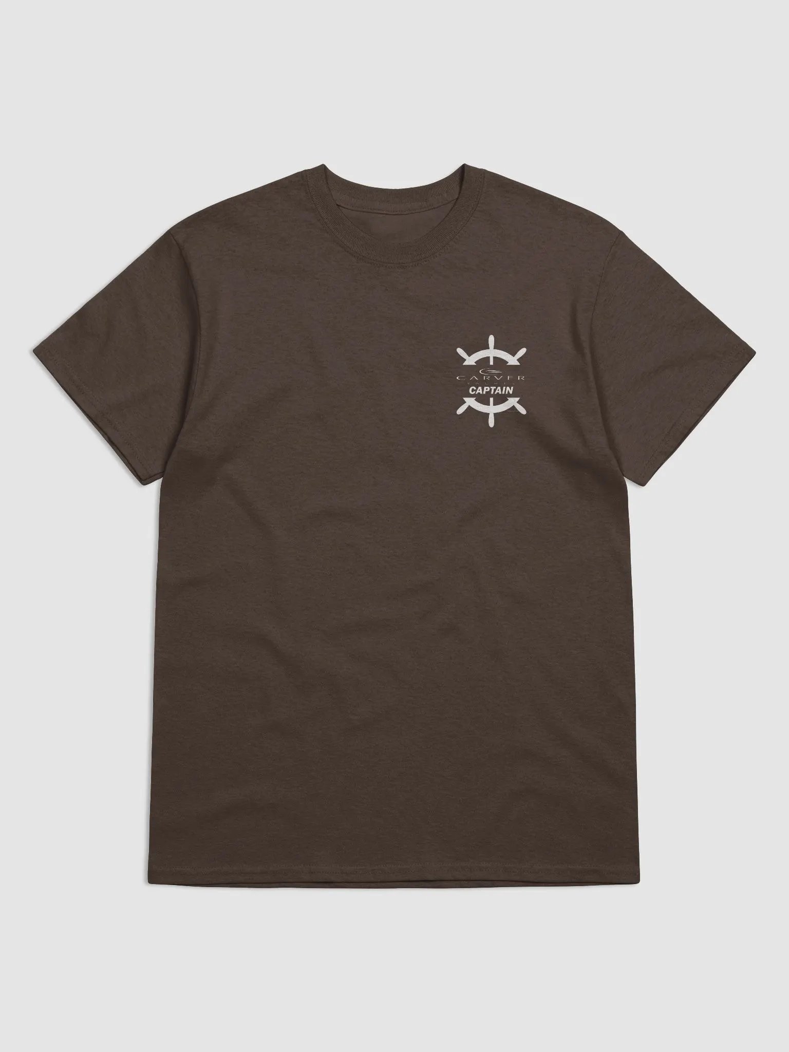 Carver Captain - T-Shirt - Dark Shirt w/White Logo product image (3)