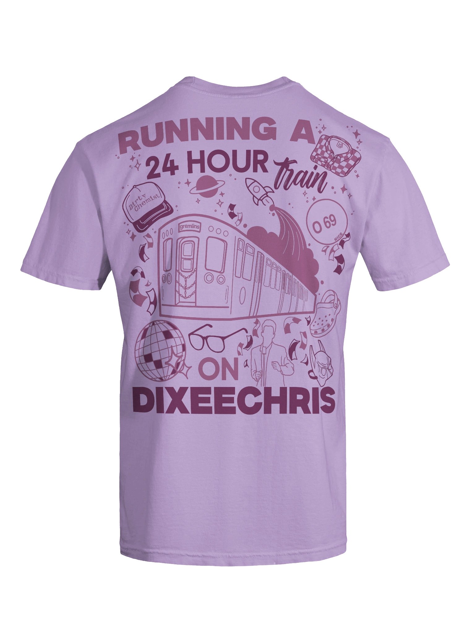 24hr Train Tee - Purple product image (5)