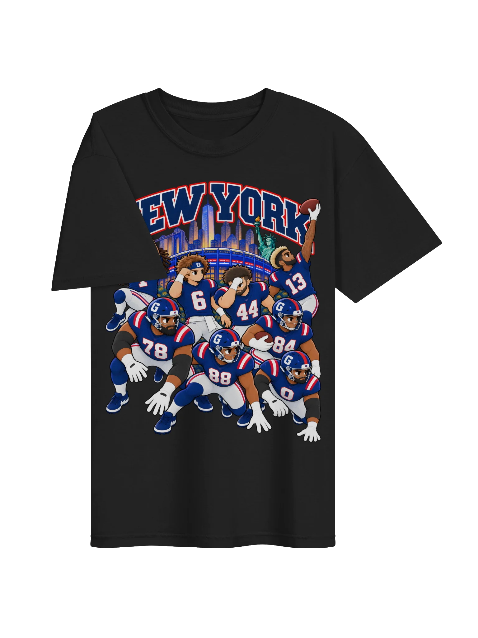 New York Football (Blue) 2026 Animated Player T-Shirt product image (9)