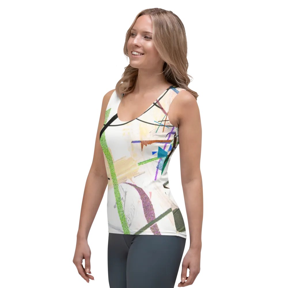 Abstract Lithographic Pattern Design Tank Top - V2 product image (3)