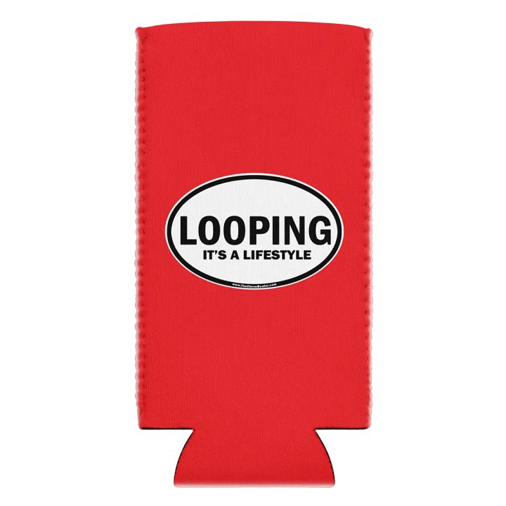 LOOPING-It's A Lifestyle - Red Can Koozie product image (2)