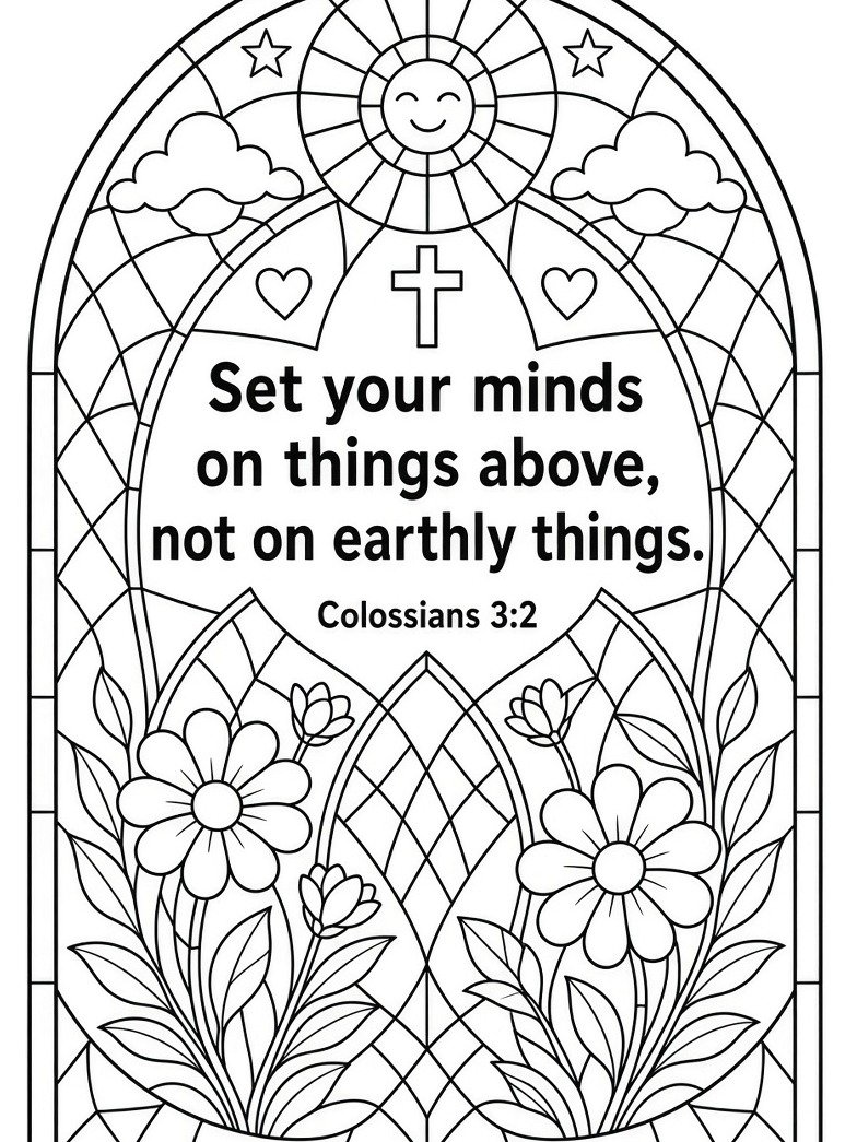 Bible Verses Coloring Book product image (6)