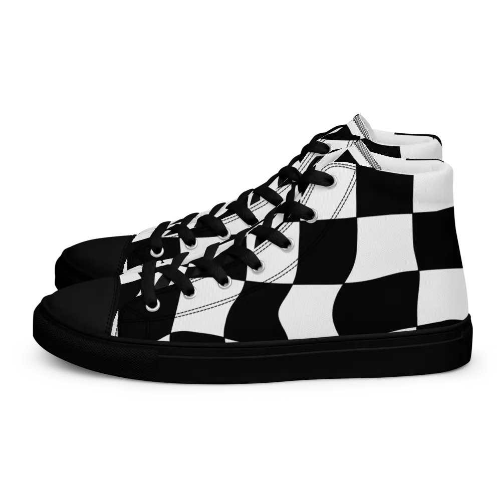 Chess - Men's High Top Canvas Shoes product image (1)