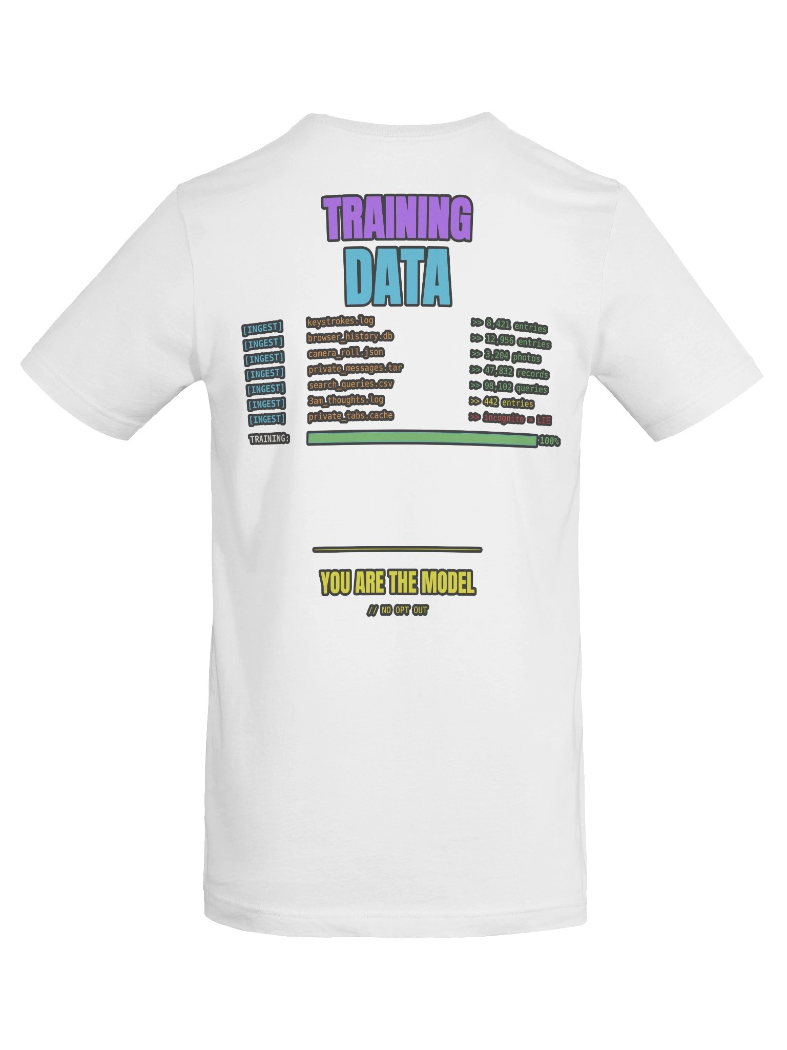 Trained on Your Data Graphic Streetwear Tee product image (20)