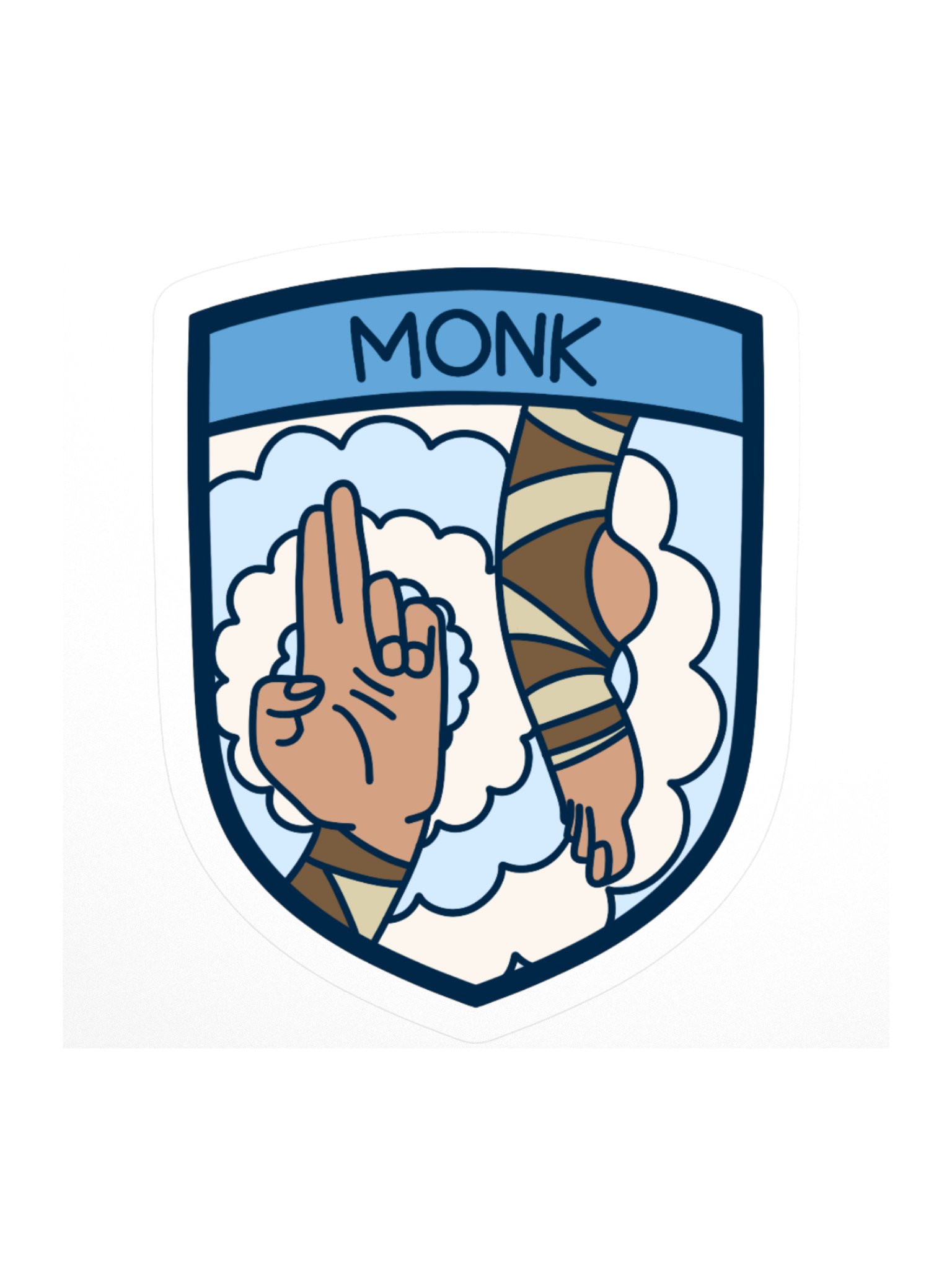Monk Emblem Sticker product image (1)