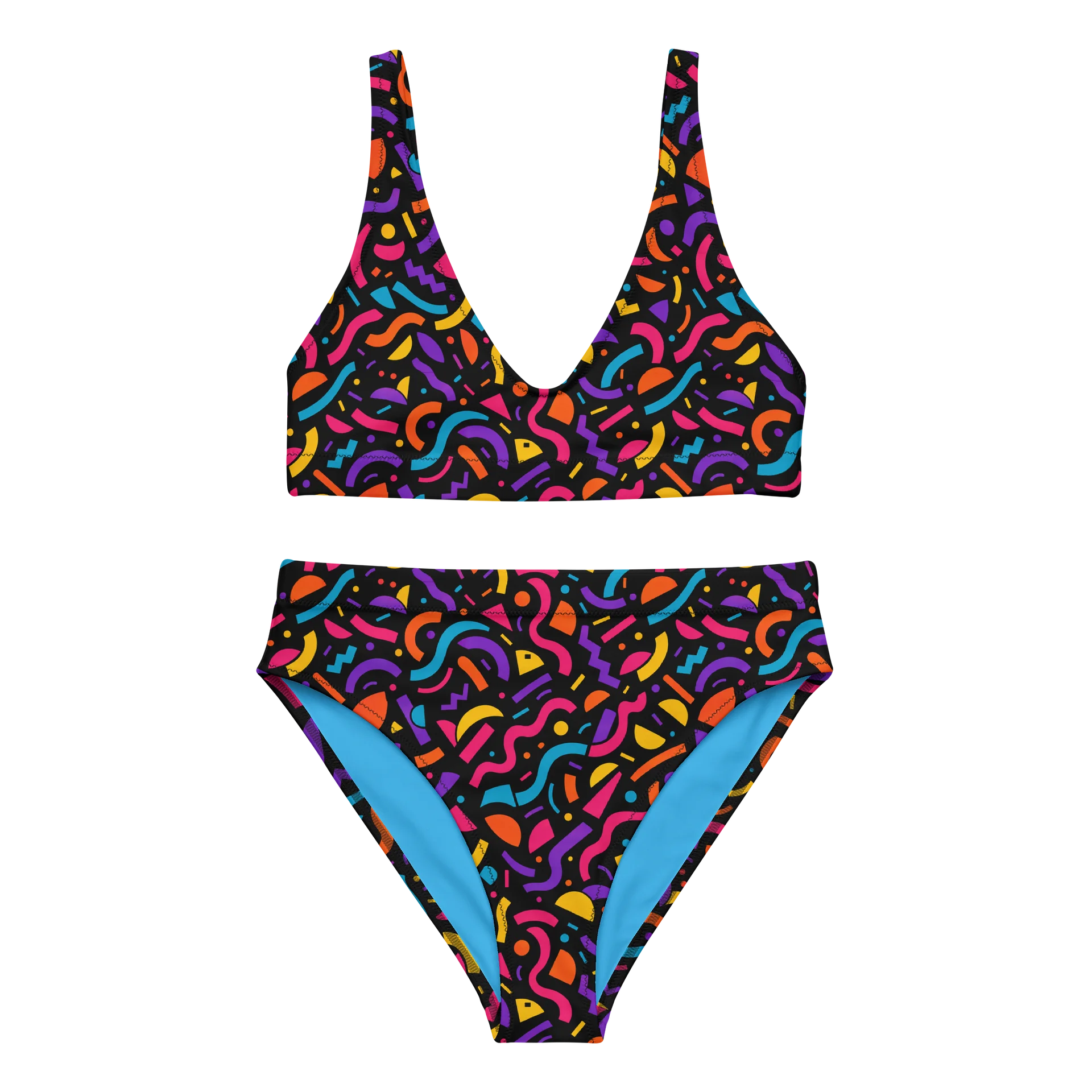 Neon Rewind High-Waisted Two-Piece Bikini product image (1)