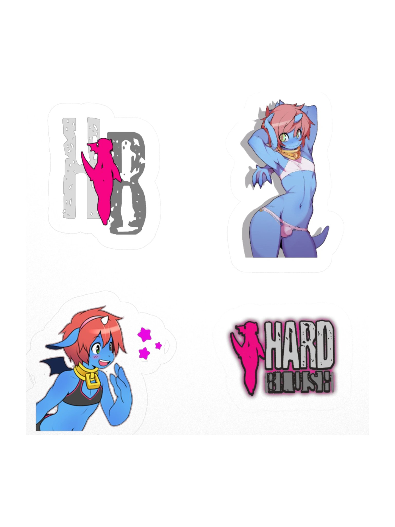 Hardblush Unigan Sticker product image (1)