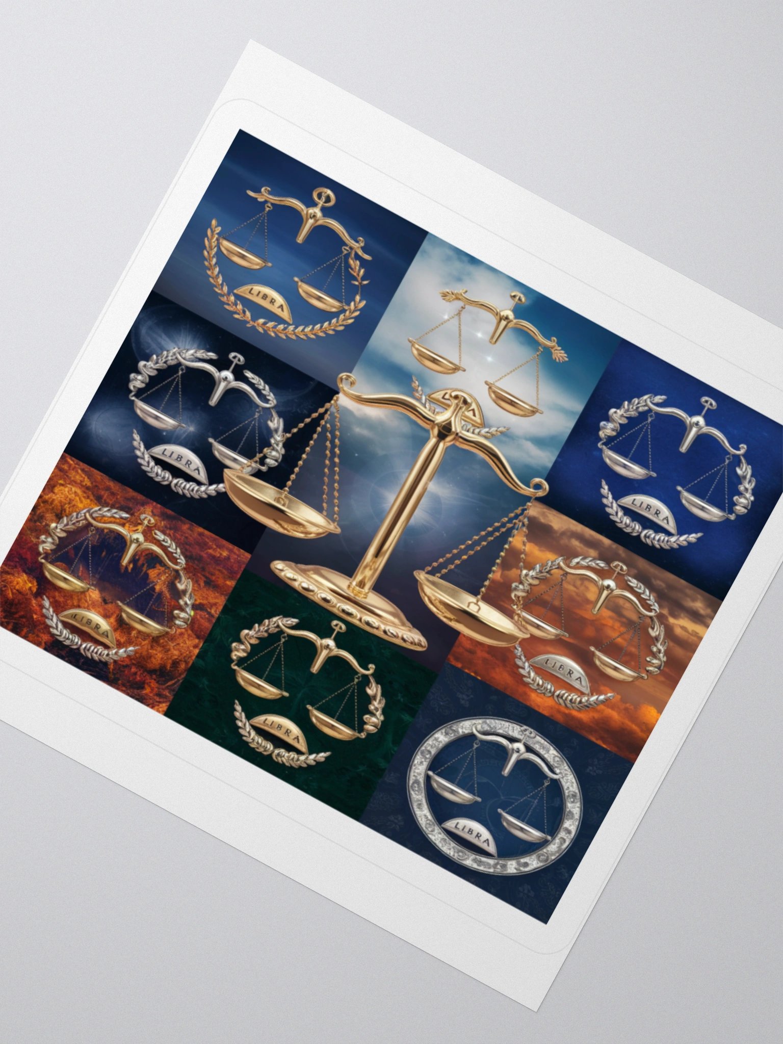 Libra Scales Kiss-Cut Sticker product image (4)