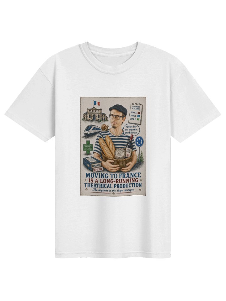 France Baguette Humor Poster Tee product image (1)