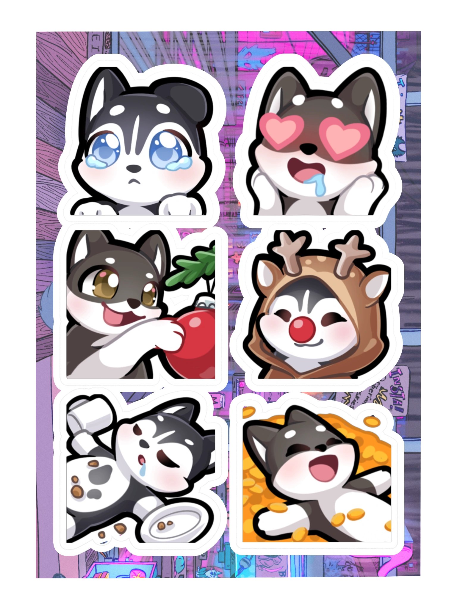 Siberian Derpskies Sticker Sheet 2 product image (3)