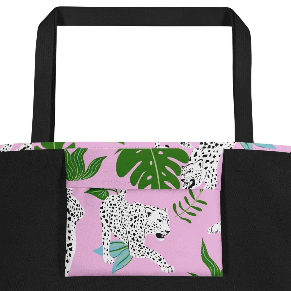 Tropical Leopard Print Large Tote Bag product image (2)