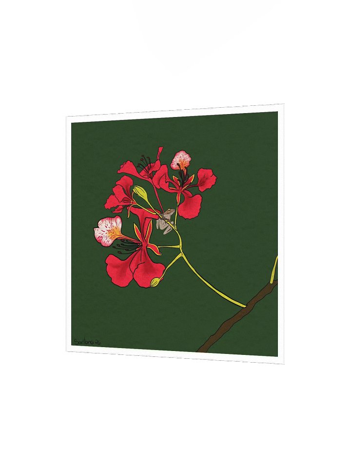Legacy in Bloom: Flamboyán & Coquí Art Print product image (2)