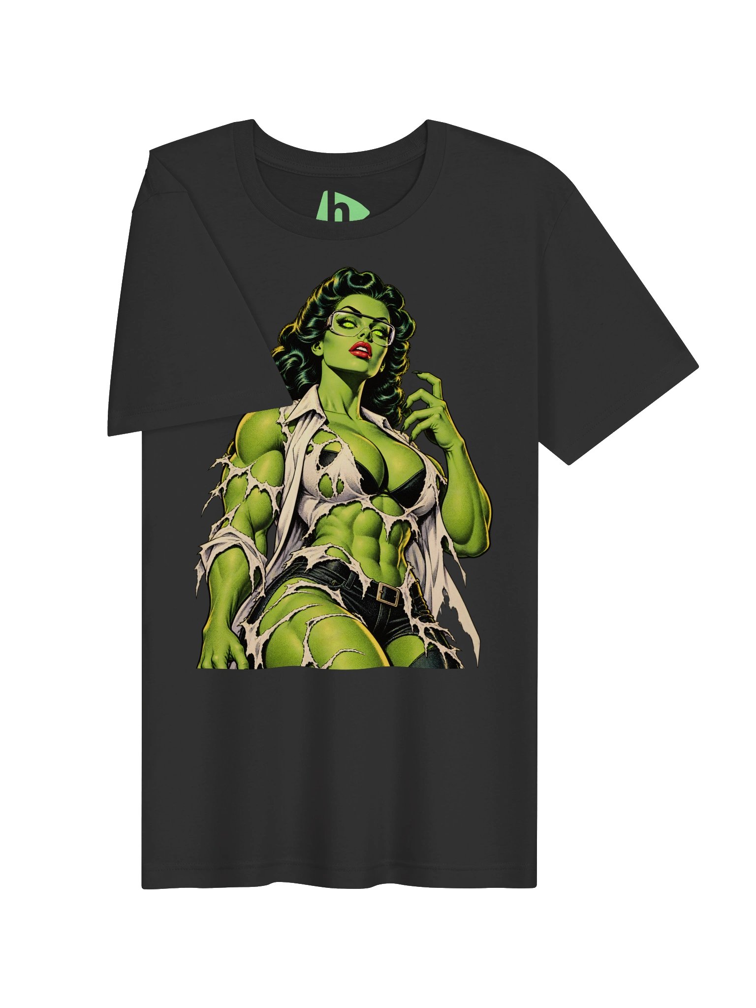 Green-Skinned Comic Heroine Tee product image (3)