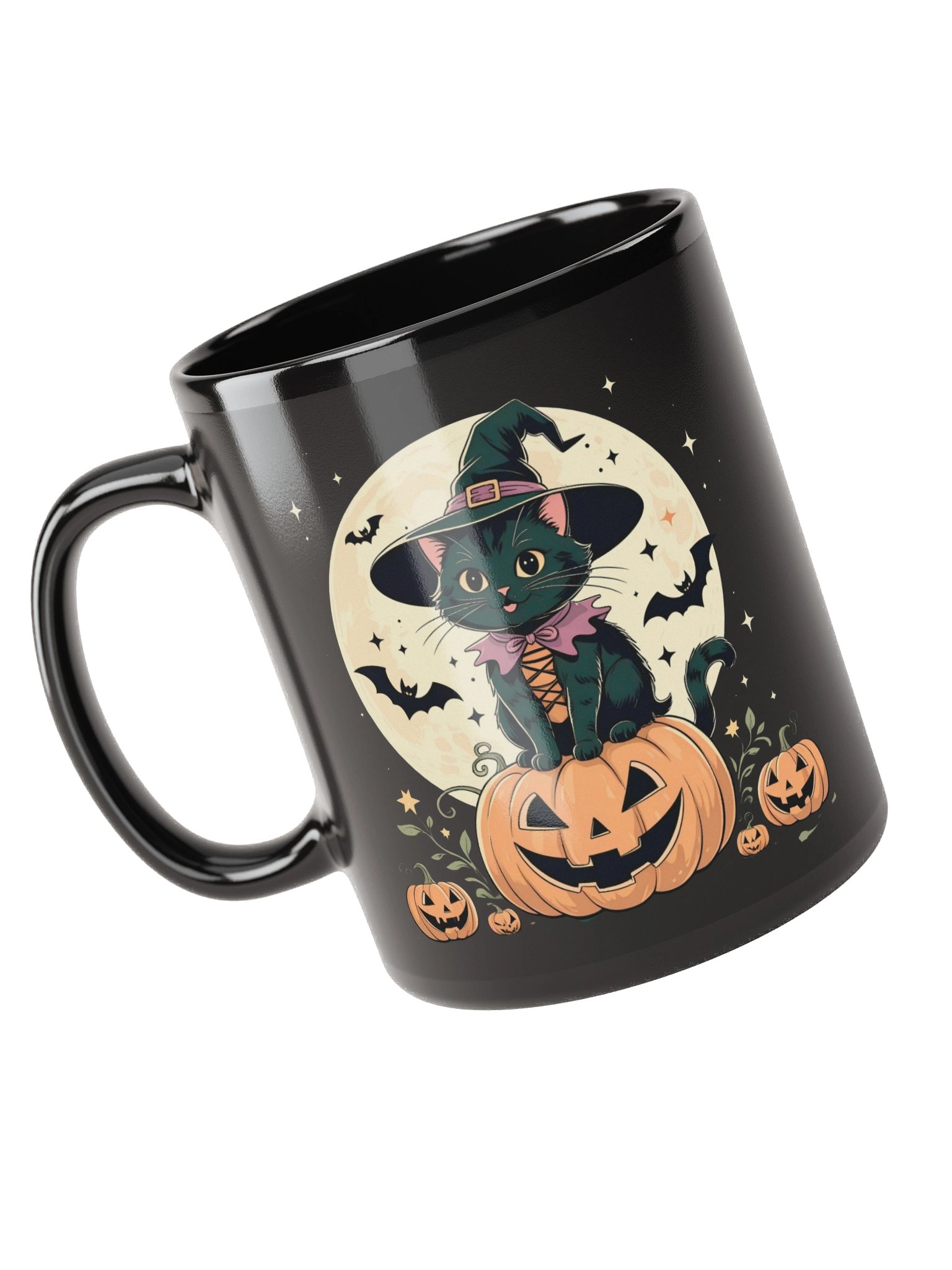 Witchy Black Kitten Halloween Mug product image (3)